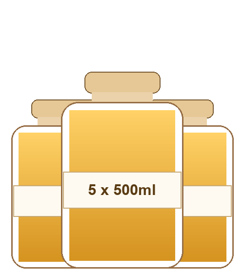 5 × 500 ml Family Pack
